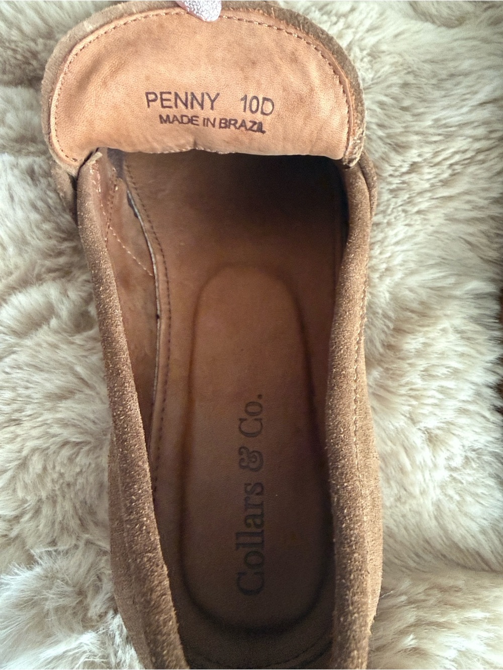 Collars & Co. Men’s Brown Suede Sigaro Penny Loafers - Picture 9 of 9